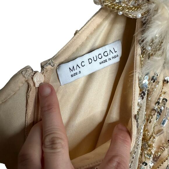 Mac Duggal 93739 Embellished Floral One Shoulder Gown - Picture 11 of 13